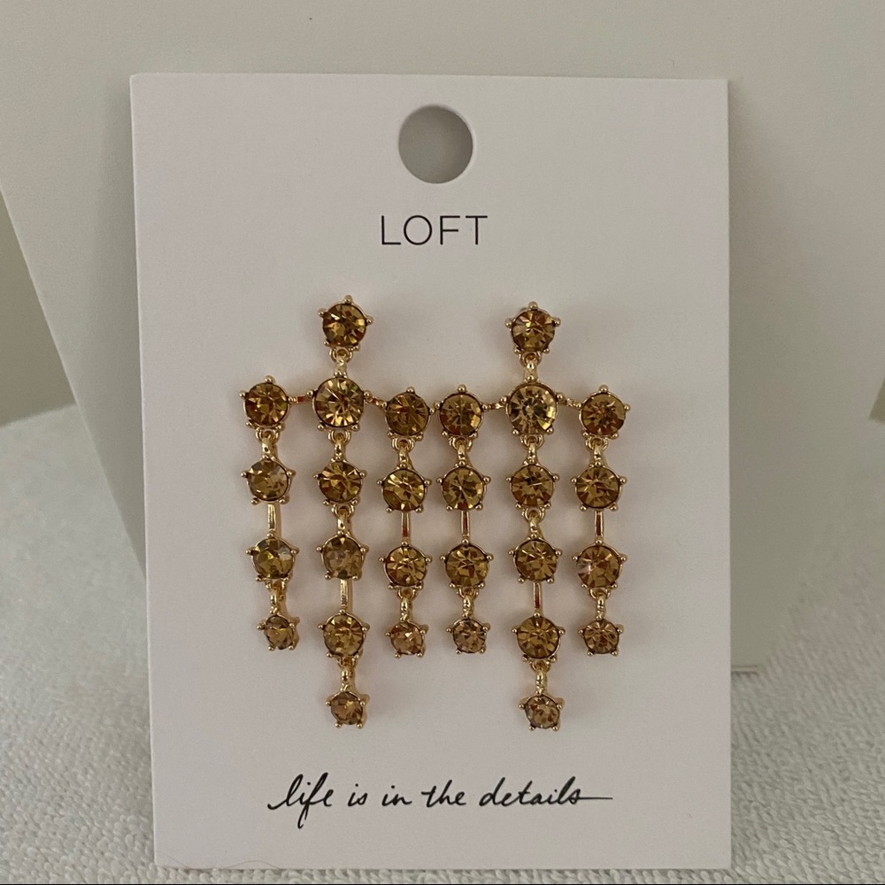 Loft Bronze Stone Chandelier Earrings